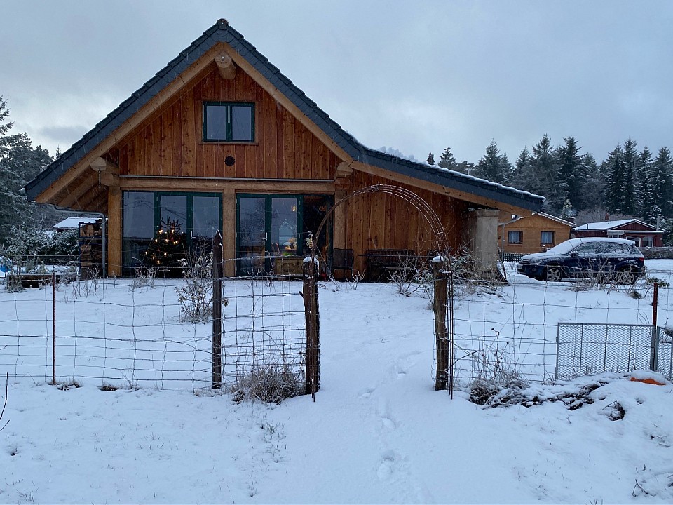 Der erste Schnee dieses Winters.