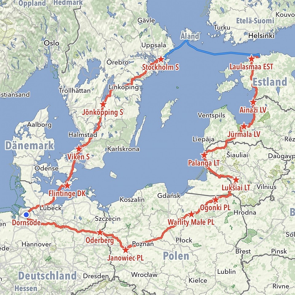 18.8. - 6.9.2025 Kleine Ostseerunde mit dem Auto