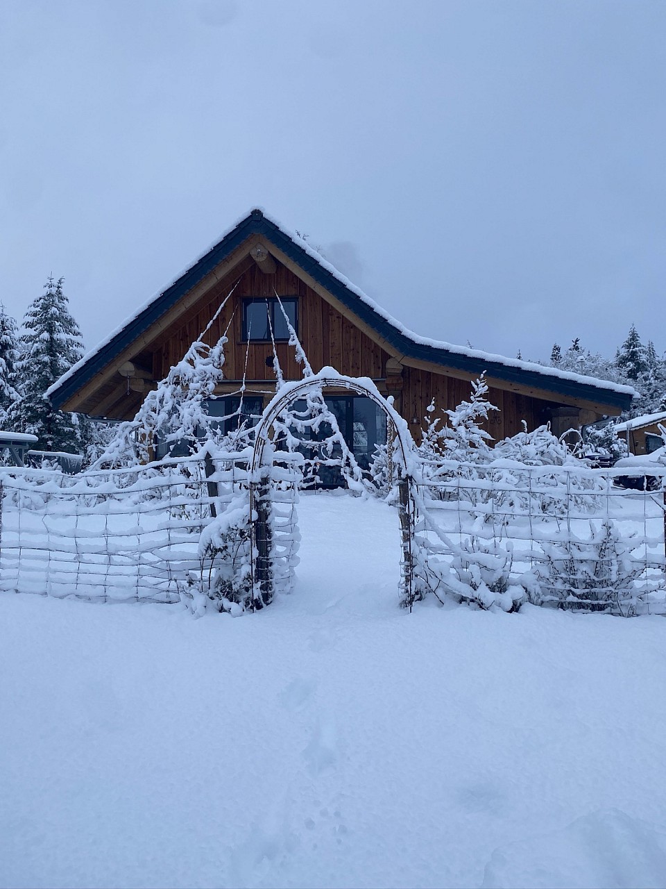 Der erste Schnee dieses Winters.